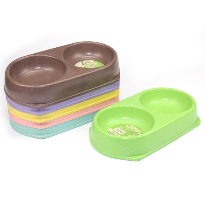 Chuyên nghiệp làm màu sắc hấp dẫn tre Pet Feeder Bowl 4
