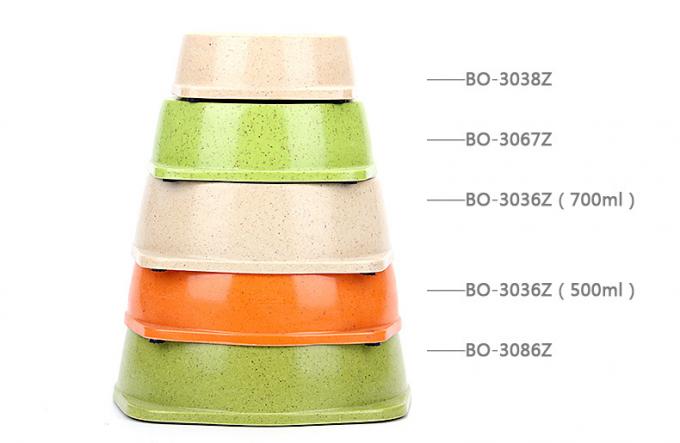 Bamboo Fiber Environmental Pet Food Bowl cho chó 0