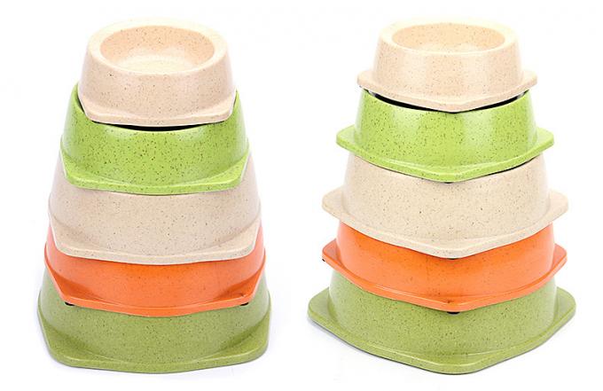 Bamboo Fiber Environmental Pet Food Bowl cho chó 2