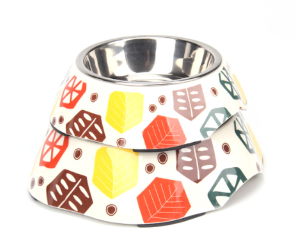 Hàng hóa bán buôn Melamine và Stainless Steel Pet Dog Bowl 3