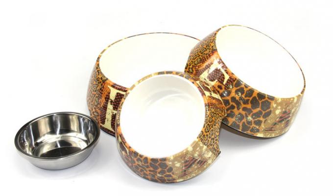 100% Melamine 180ml 310ml 700ml Dog Bowl Dog Bowl Stainless lớn và lớn Pet Food Bowl 2