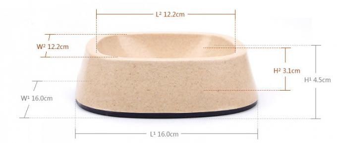 Vật liệu tuyệt vời Sản phẩm nóng Bamboo Dog & Cat Feeder Food Bowl 4