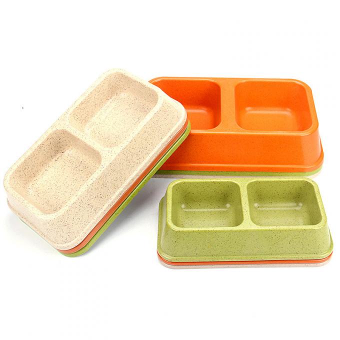 Double và màu sắc tre Sublimation lớn hoặc lớn chó thú cưng thực phẩm & nước Bowl 0