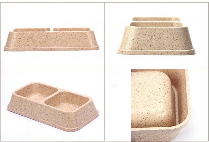 Double và màu sắc tre Sublimation lớn hoặc lớn chó thú cưng thực phẩm & nước Bowl 2