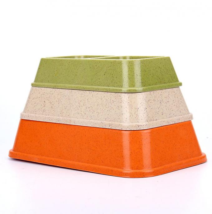 Double và màu sắc tre Sublimation lớn hoặc lớn chó thú cưng thực phẩm & nước Bowl 1