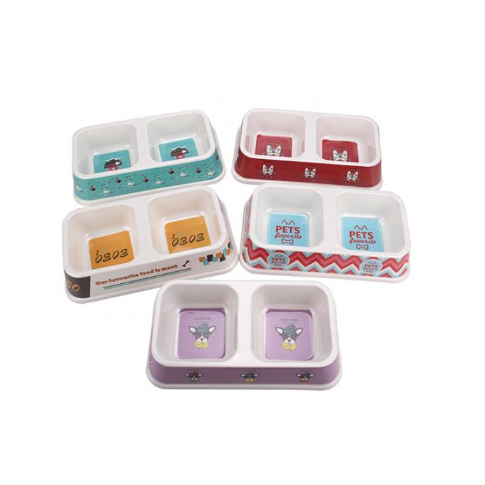 Ch&eacute;n nước ăn ch&oacute; v&agrave; m&egrave;o bằng nhựa đ&ocirc;i với chất lượng tốt 3