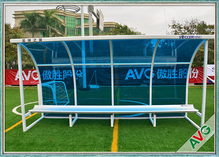 Bóng đá Subs băng ghế dự bị bóng đá Thiết bị sân chơi cho ngoài trời 8 chỗ ngồi Team Shelter