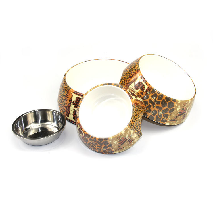 100% Melamine 180ml 310ml 700ml Dog Bowl Dog Bowl Stainless lớn và lớn Pet Food Bowl