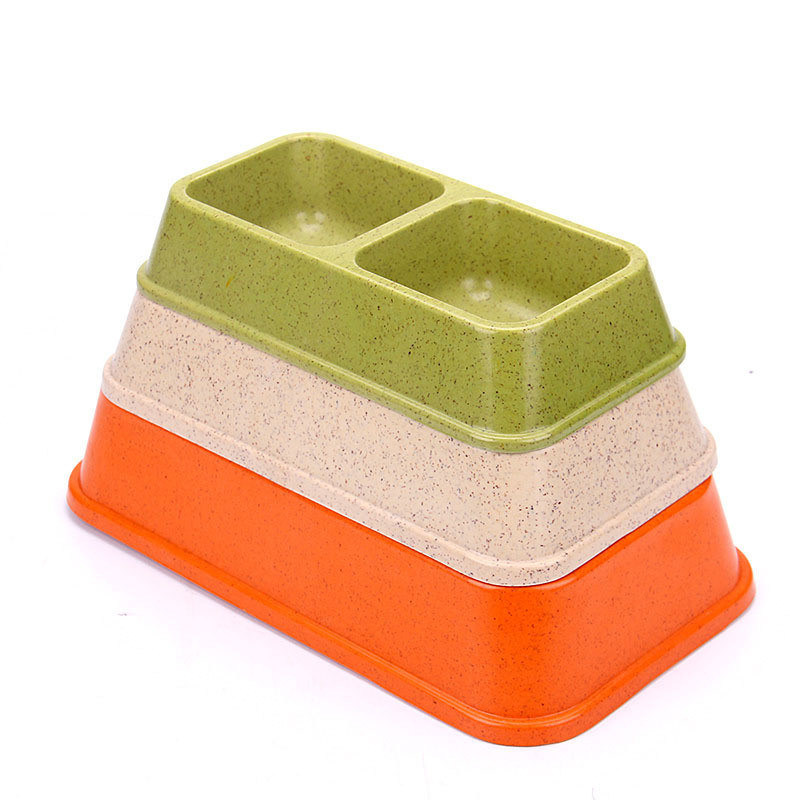 Double và màu sắc tre Sublimation lớn hoặc lớn chó thú cưng thực phẩm & nước Bowl
