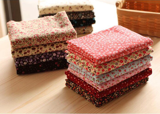 98% Cotton 2% Spandex Candy Floral Corduroy Fabric Fabric