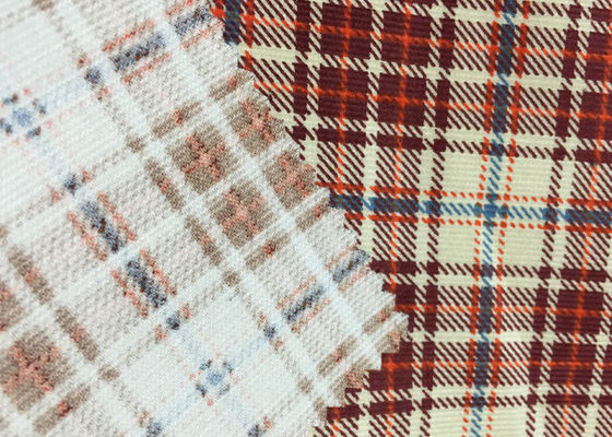 100% Cotton Ribstop Strip 21w Stretch Corduroy Fabric