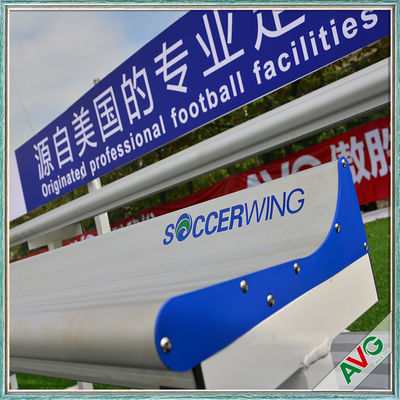 Bảo vệ tia cực tím nhựa / nhôm có thể kéo lại ghế sân vận động bóng đá