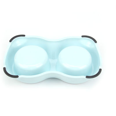 Thép không gỉ Pet Bowl kim loại Double mèo cho ăn con chó Bowl