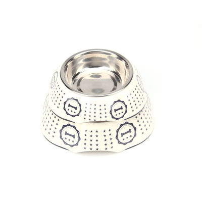 Hàng hóa bán buôn Melamine và Stainless Steel Pet Dog Bowl