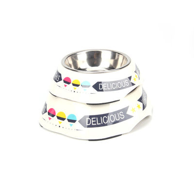 Hàng hóa bán buôn Melamine và Stainless Steel Pet Dog Bowl
