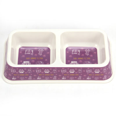 Giá bán buôn nhà máy tùy chỉnh Quảng trường Melamine Dog&Cat Pet Bowl