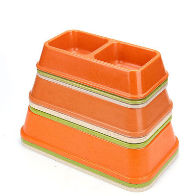 Double và màu sắc tre Sublimation lớn hoặc lớn chó thú cưng thực phẩm & nước Bowl